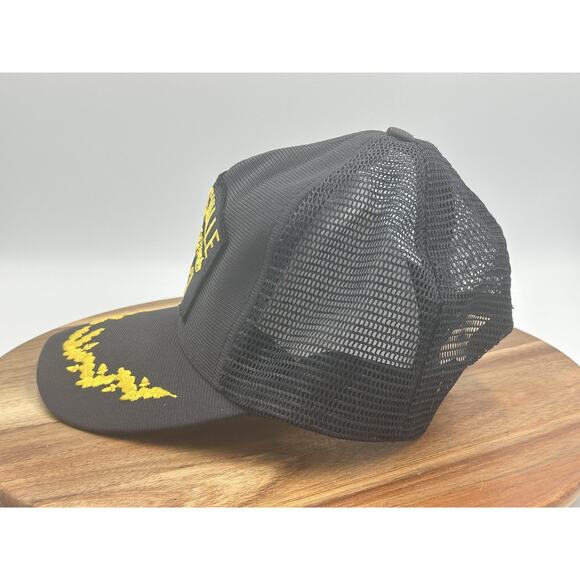 USS Louisville Hat Cap Snap Back Mesh Trucker Mens Navy USA Black Scrambled Eggs - Picture 3 of 11